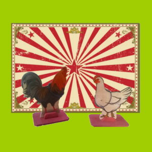 Lancer des anneaux - Coq et Poule - Vintage
